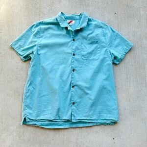 Best Made Co Linen Cotton Short Sleeve Button Shirt Large Mens Green Camp 2XL